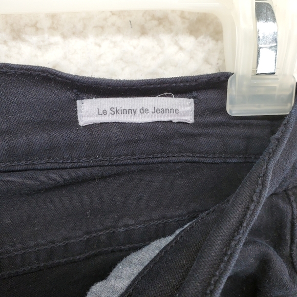 Frame Denim Skinny Jeans Womens 28 (27x28.5) Black Distressed Ankle Grunge - Picture 12 of 15